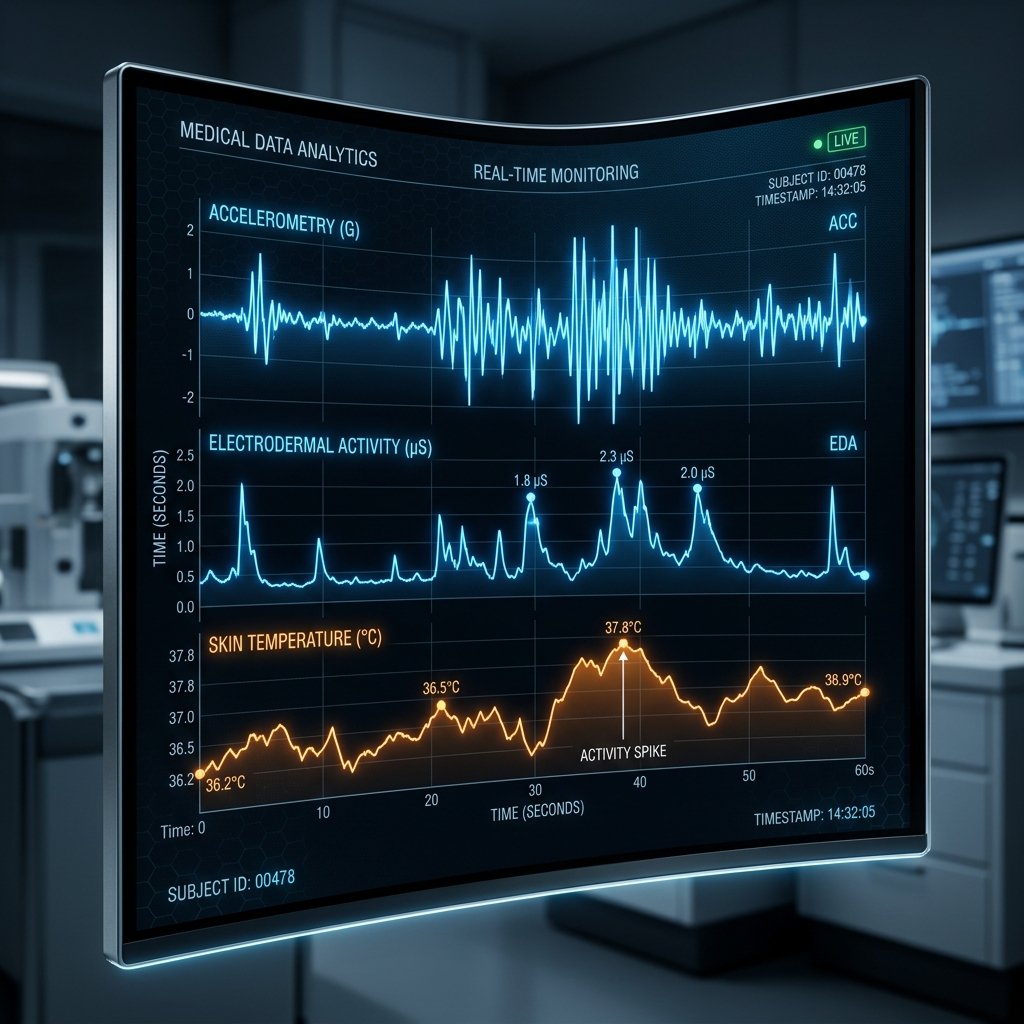 Conceptual digital graph of biological signals